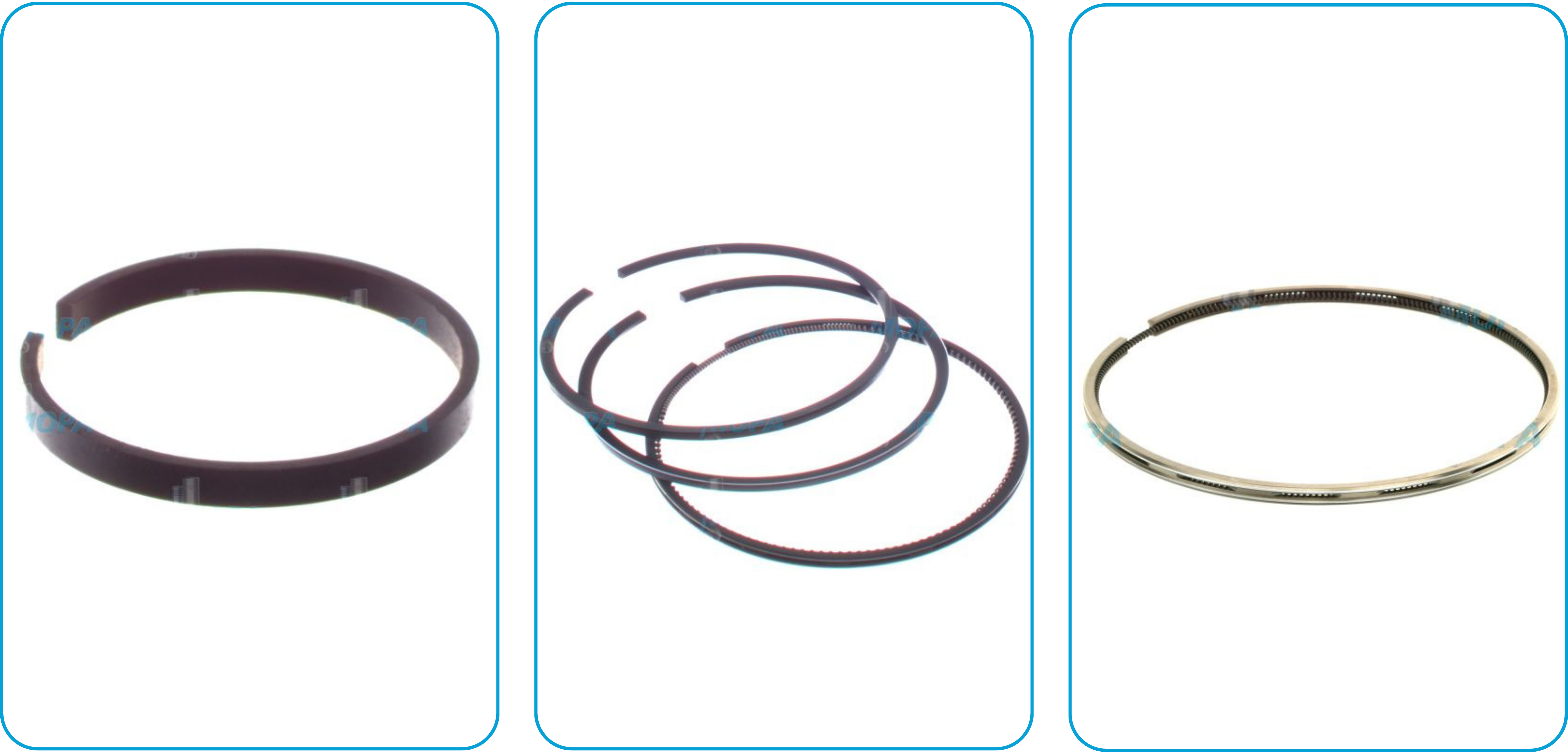 High-quality piston rings for engine repairs Piston rings for industrial and marine engines – suitable for MTU, Deutz, MAN, Volvo Penta and MWM – replacement parts