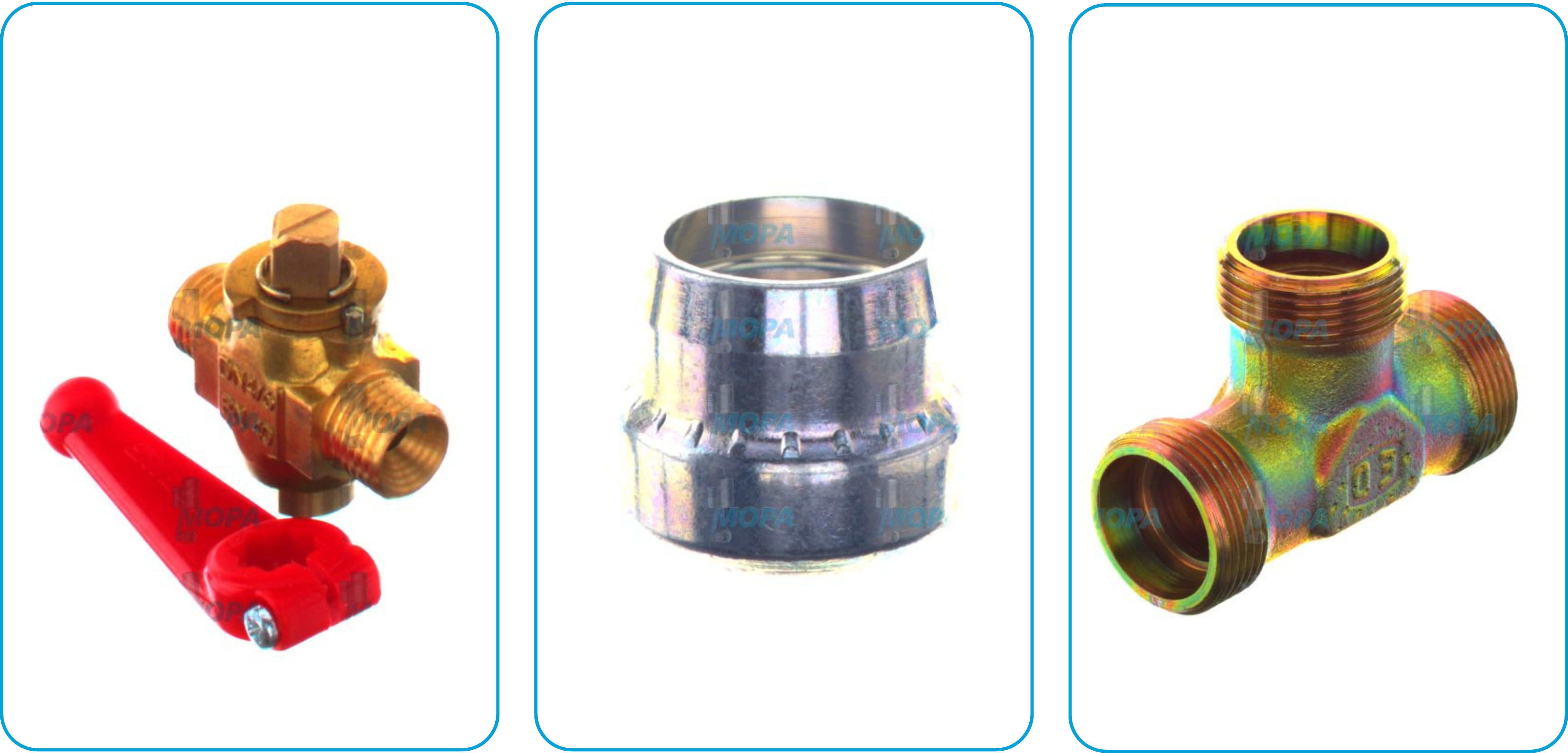 Durable fittings for engine connections Fittings for industrial and marine engines – suitable for MTU, Deutz, MAN, Volvo Penta and MWM – replacement parts