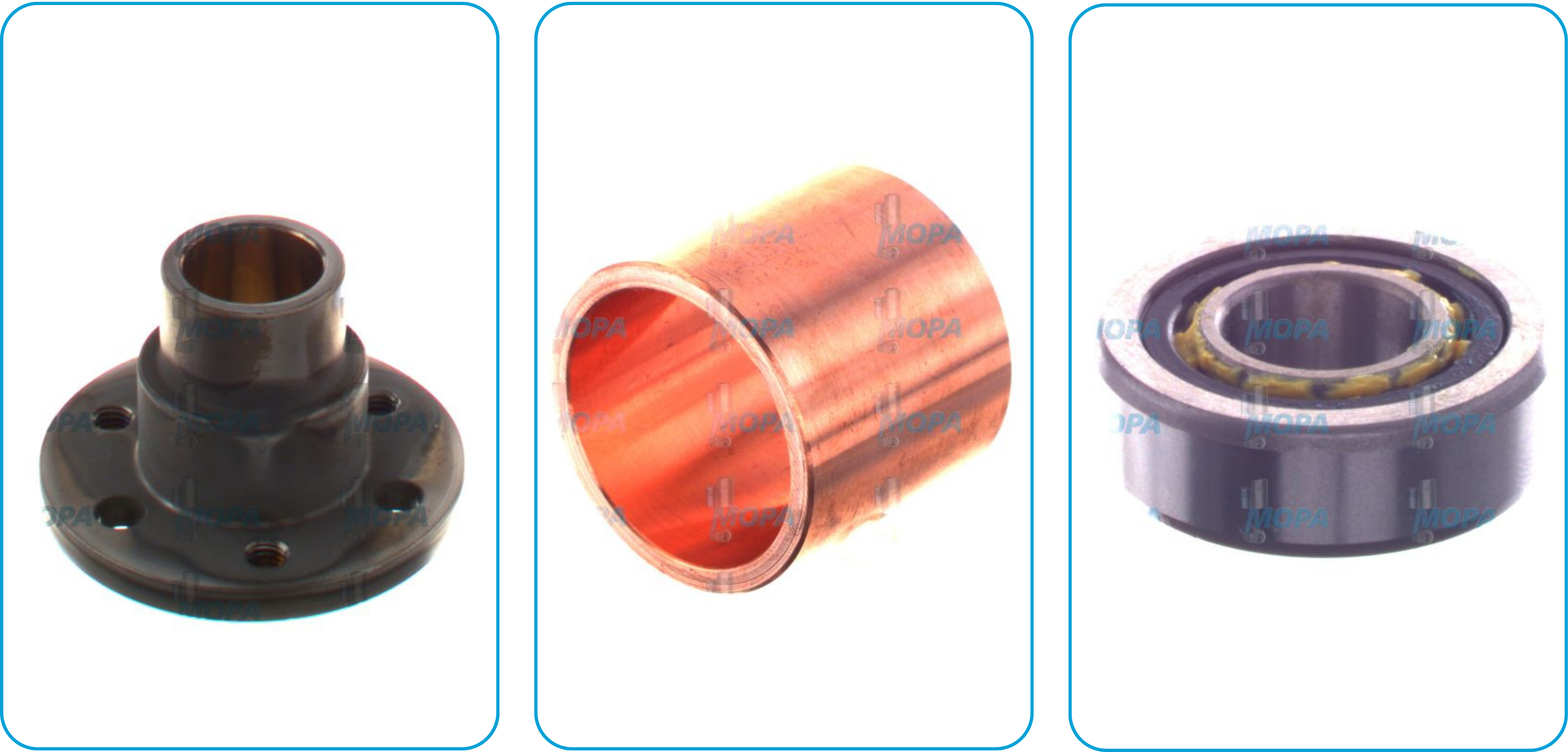 Engine bearings for marine and industrial use Engine bearings for industrial and marine engines – suitable for MTU, Deutz, MAN, Volvo Penta and MWM – OEM parts