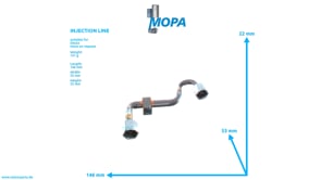 INJECTION LINE - 04282700 suitable for Deutz engines