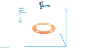 GASKET - 0001750080 suitable for MTU engines GASKET - 0001750080 suitable for MTU engines