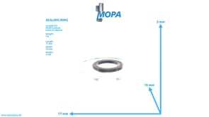 SEALING RING - 01103238 suitable for MWM & Deutz engines SEALING RING - 01103238 suitable for MWM & Deutz engines