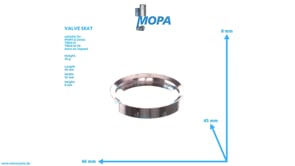 VALVE SEAT - 12312207 suitable for MWM & Deutz engines VALVE SEAT - 12312207 suitable for MWM & Deutz engines