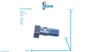 HOHLSCHRAUBE - 000000004895 passend für MTU Motoren HOHLSCHRAUBE - 000000004895 passend für MTU Motoren