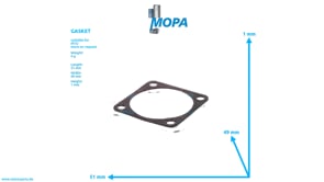 GASKET - 0015310383 suitable for MTU engines GASKET - 0015310383 suitable for MTU engines