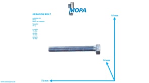 SECHSKANTSCHRAUBE - 000000004745 passend für MTU Motoren SECHSKANTSCHRAUBE - 000000004745 passend für MTU Motoren