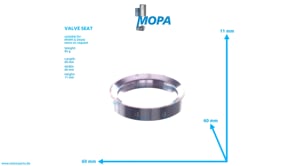 VALVE SEAT - 12303494 suitable for MWM & Deutz engines VALVE SEAT - 12303494 suitable for MWM & Deutz engines